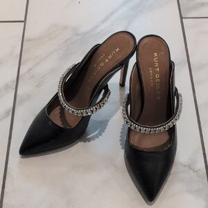 Kurt Geiger Black Heels with Sparkling Strap